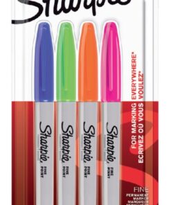 Sharpie marqueur permanent 4pc couleurs fun