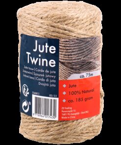 Cordelette ficelle de jute naturelle 2mm bobine 75M
